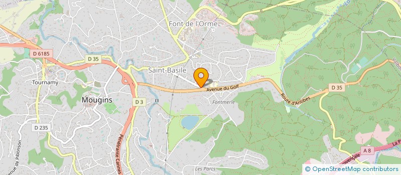 localisation de l'entreprise MADAME SALLY DEWAR à MOUGINS