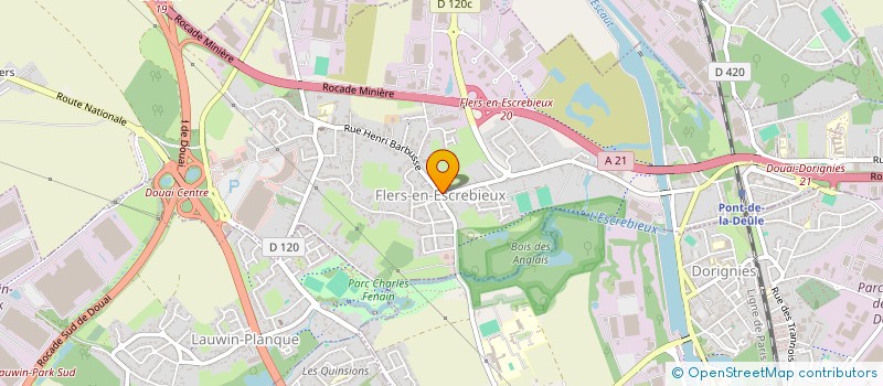 localisation de l'entreprise MADAME SALLY GLAPA  FLERS-EN-ESCREBIEUX