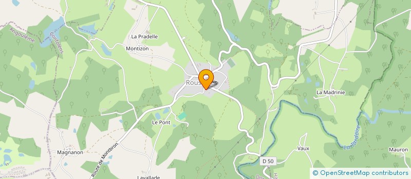 localisation de l'entreprise MADAME SALLY JONES à ROUSSINES