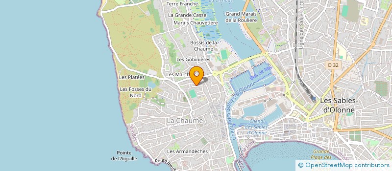 localisation de l'entreprise MADAME SALLY ROBINSON  LES SABLES D'OLONNE