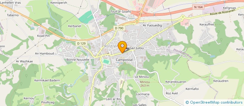 localisation de l'entreprise MADAME SALLY SIMMONS  ROSTRENEN