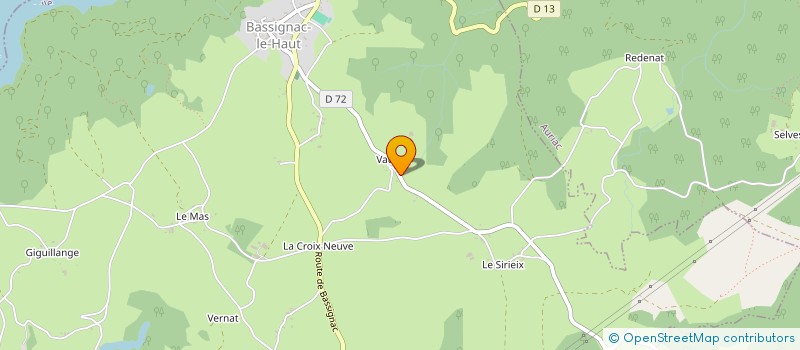 localisation de l'entreprise MADAME SALLY VERBURGH  BASSIGNAC-LE-HAUT