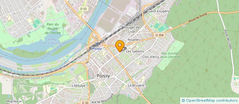 localisation de l'entreprise MADAME SALMA AHMAD  POISSY