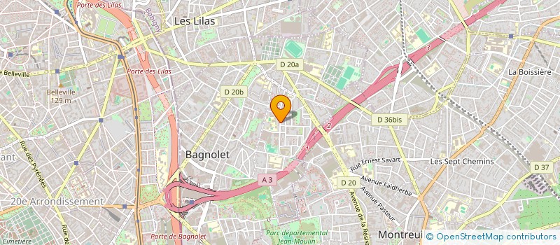 localisation de l'entreprise MADAME SALMA ATILLAH à BAGNOLET