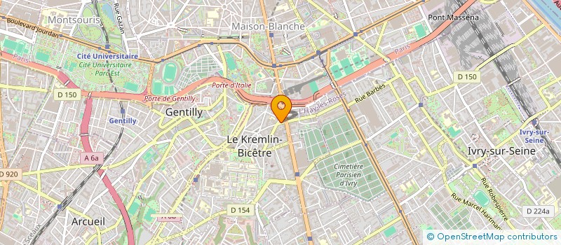 localisation de l'entreprise MADAME SALMA BEN AMMAR  LE KREMLIN-BICETRE