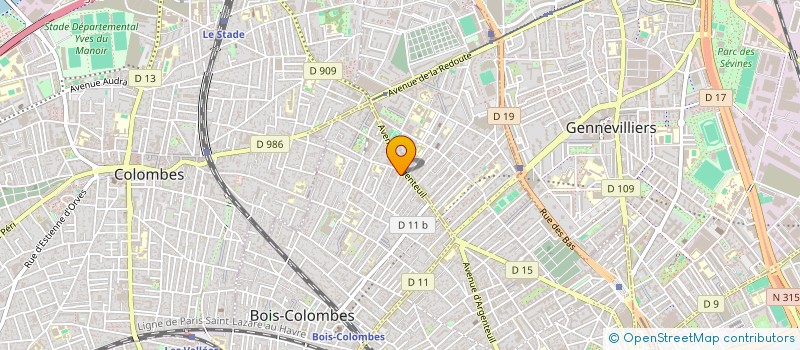 localisation de l'entreprise MADAME SALMA BEN SALAH à BOIS-COLOMBES