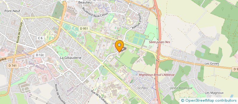 localisation de l'entreprise MADAME SALMA FARSAB  POITIERS