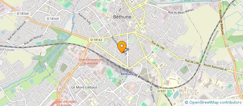 localisation de l'entreprise MADAME SALMA GOUMZI  BETHUNE