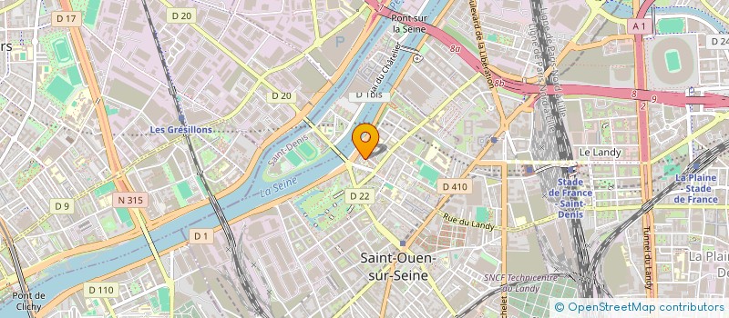 localisation de l'entreprise MADAME SALMA HADDOUCHI à SAINT-OUEN-SUR-SEINE