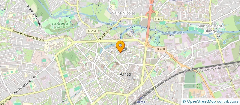 localisation de l'entreprise MADAME SALMA HOUARI SELMANI à ARRAS