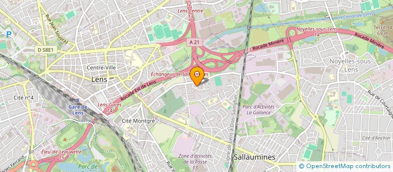 localisation de l'entreprise MADAME SALMA RAHHAL  SALLAUMINES