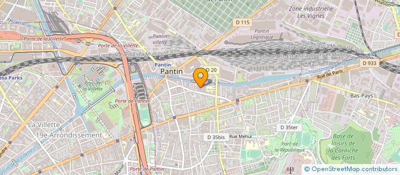 localisation de l'entreprise MADAME SALMATA MBAE  PANTIN