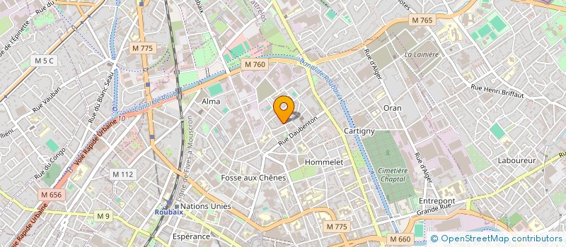 localisation de l'entreprise MADAME SALMATA SIDIBE  ROUBAIX