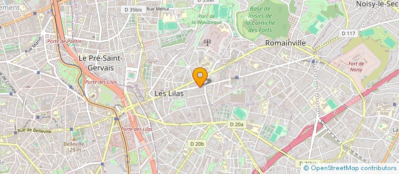 localisation de l'entreprise MADAME SALOME ACCO à LES LILAS