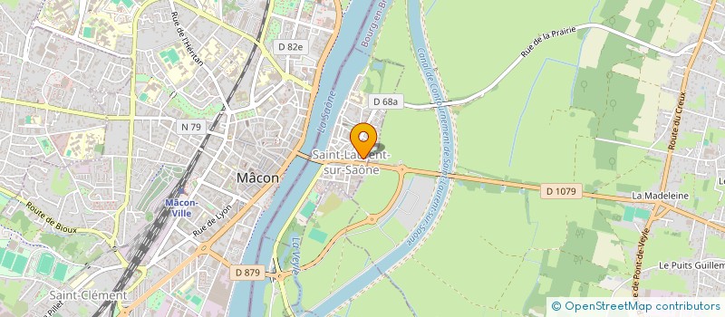 localisation de l'entreprise MADAME SALOME AUGAGNEUR  SAINT-LAURENT-SUR-SAONE