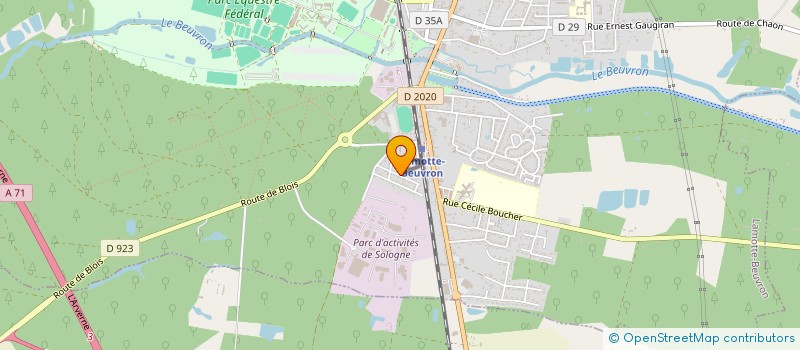 localisation de l'entreprise MADAME SALOME BALASSE  LAMOTTE-BEUVRON