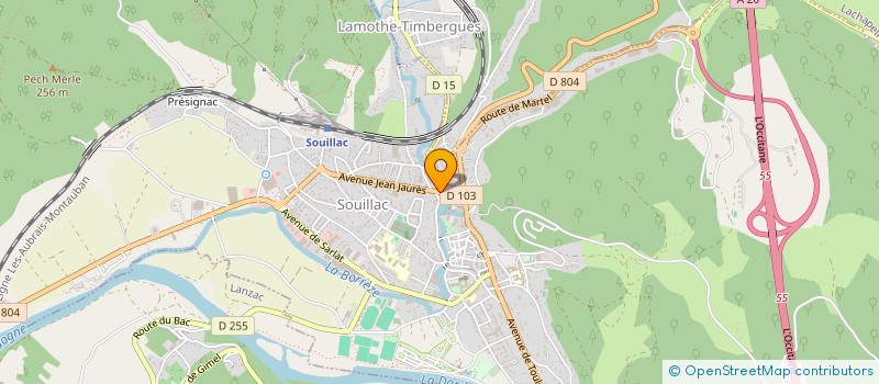 localisation de l'entreprise MADAME SALOME BLOTTIERE-GERBAULT  SOUILLAC