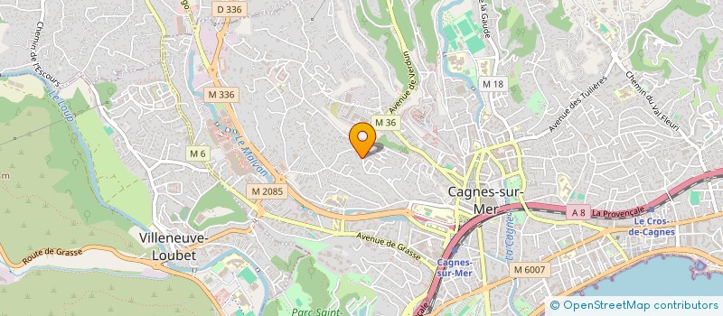 localisation de l'entreprise MADAME SALOME BOUREAU-COUVREUR à CAGNES-SUR-MER