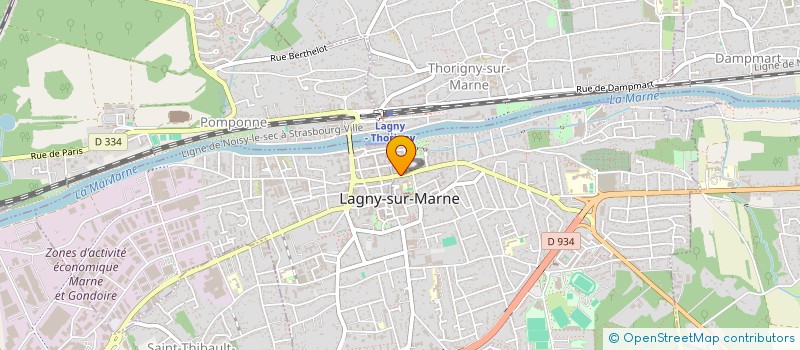 localisation de l'entreprise MADAME SALOME CALVAYRAC  LAGNY-SUR-MARNE