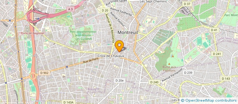 localisation de l'entreprise MADAME SALOME CHANFREAU à MONTREUIL