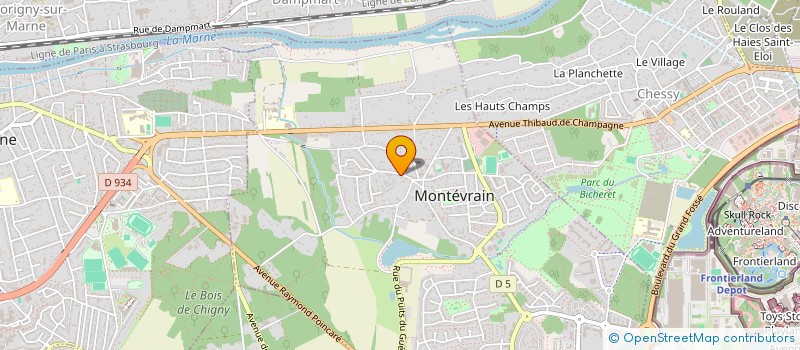 localisation de l'entreprise MADAME SALOME DRESSE à MONTEVRAIN