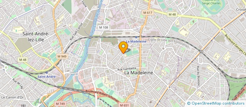 localisation de l'entreprise MADAME SALOME DROGREY à LA MADELEINE