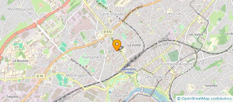 localisation de l'entreprise MADAME SALOME GAETA  BESANCON