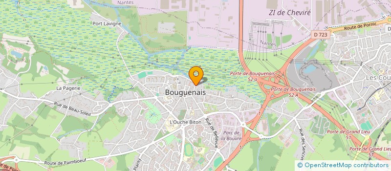 localisation de l'entreprise MADAME SALOME GUYNOT DE BOISMENU  BOUGUENAIS