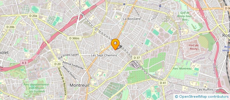 localisation de l'entreprise MADAME SALOME JORON à MONTREUIL