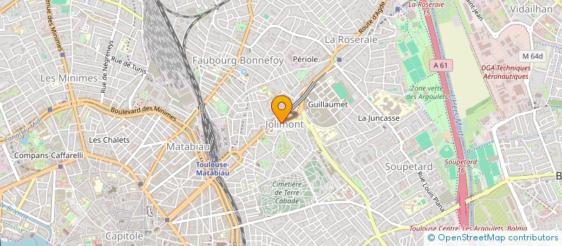 localisation de l'entreprise MADAME SALOME JOURDAN à TOULOUSE