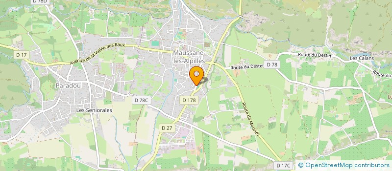 localisation de l'entreprise MADAME SALOME MANDIN à MAUSSANE-LES-ALPILLES
