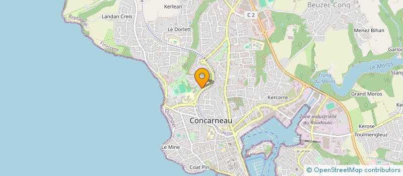 localisation de l'entreprise MADAME SALOME POENOT  CONCARNEAU
