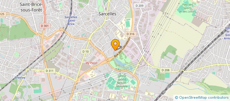 localisation de l'entreprise MADAME SALOME RASPAGLIA  SARCELLES