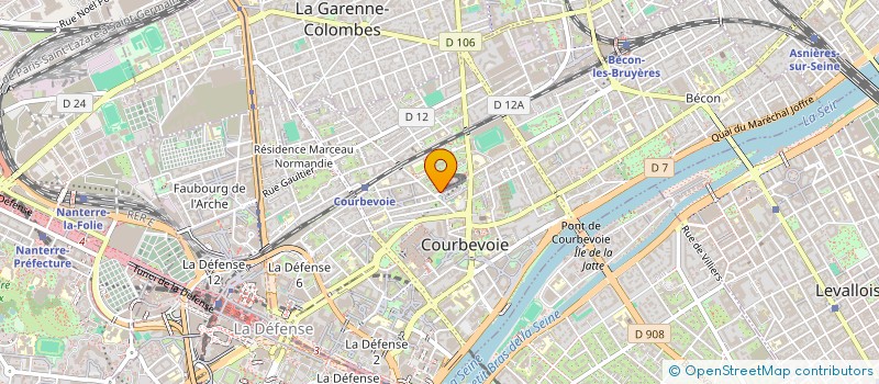 localisation de l'entreprise MADAME SALOME ROUSSY à COURBEVOIE