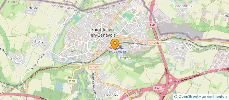 localisation de l'entreprise MADAME SALOME VERSOLATTO  SAINT-JULIEN-EN-GENEVOIS