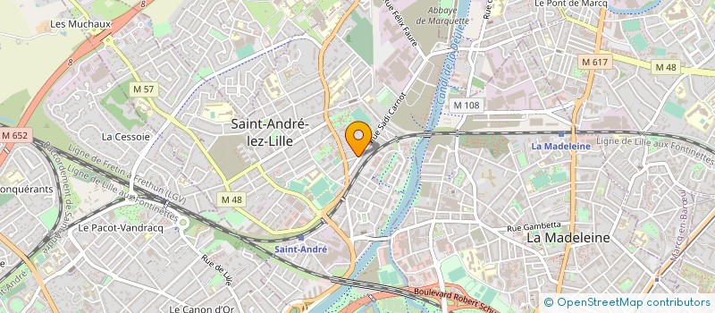 localisation de l'entreprise MADAME SALOUA AOULAD EL HAJ HAMMICH à SAINT-ANDRE-LEZ-LILLE