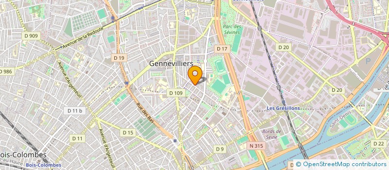 localisation de l'entreprise MADAME SALOUA BETKA à GENNEVILLIERS