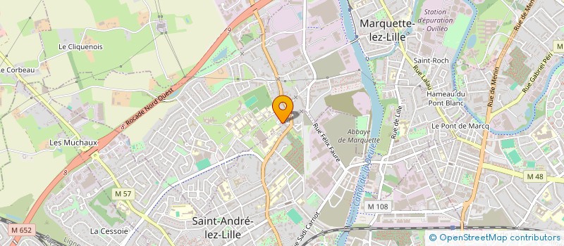 localisation de l'entreprise MADAME SALOUA CHAMLAL  MARQUETTE-LEZ-LILLE