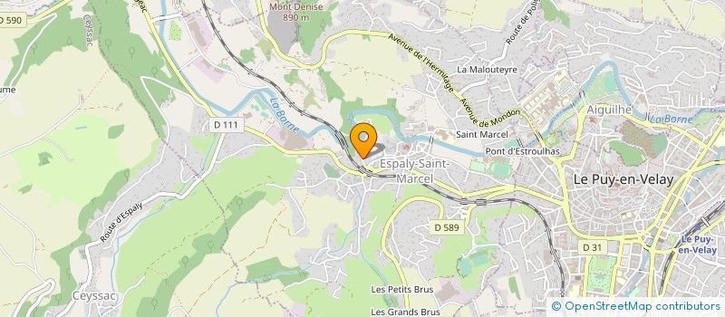 localisation de l'entreprise MADAME SALOUA EL AAZZOUZI  ESPALY-SAINT-MARCEL