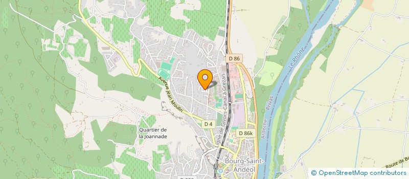 localisation de l'entreprise MADAME SALOUA EL BANNOUDI  BOURG-SAINT-ANDEOL