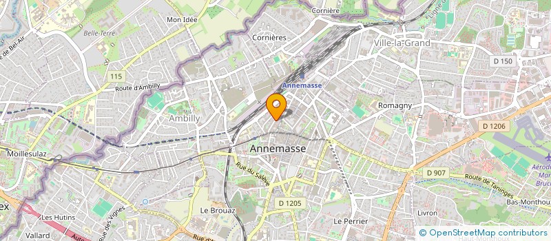 localisation de l'entreprise MADAME SALOUHO AVY SEKRE  ANNEMASSE