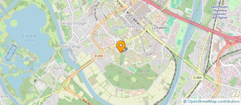 localisation de l'entreprise MADAME SALSABIL AMRANI  CERGY