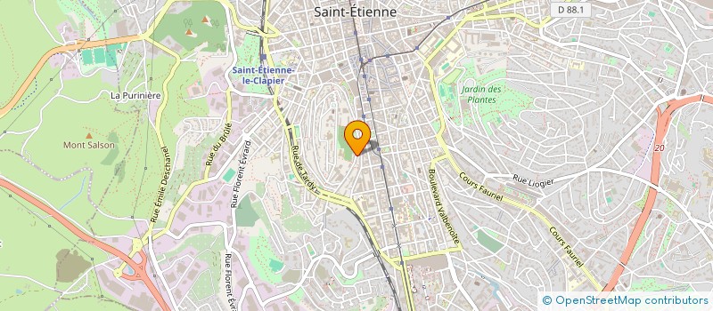 localisation de l'entreprise MADAME SALVATRICE MARCA  SAINT-ETIENNE