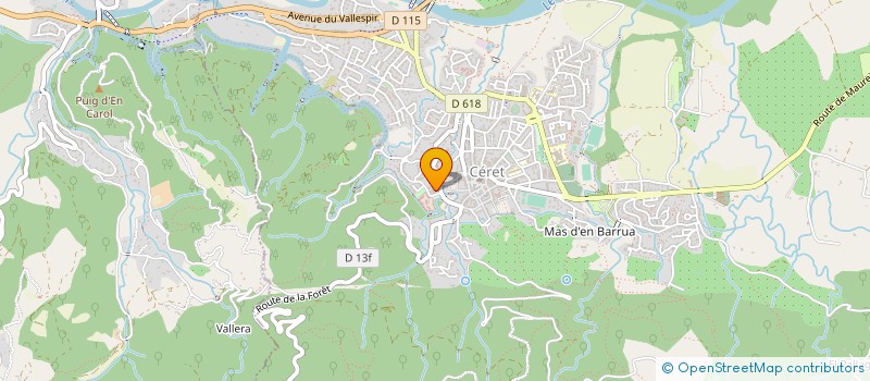 localisation de l'entreprise MADAME SALVINA COSTANZO  CERET