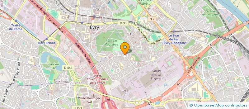 localisation de l'entreprise MADAME SALWA BENTAHAR  EVRY-COURCOURONNES