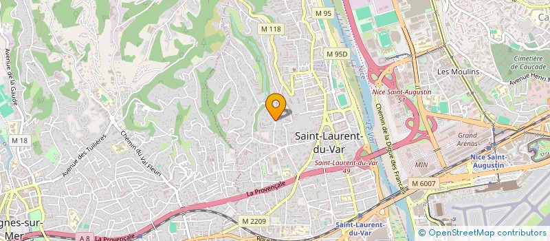 localisation de l'entreprise MADAME SAMAH HAMILA à SAINT-LAURENT-DU-VAR
