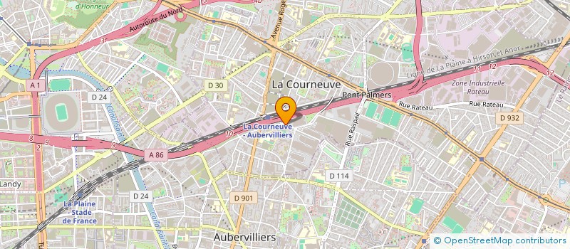 localisation de l'entreprise MADAME SAMAH HENTARI à LA COURNEUVE