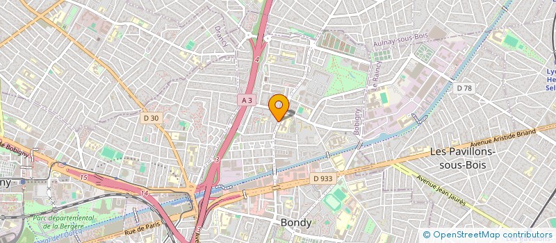 localisation de l'entreprise MADAME SAMANTA JOVANOVIC  BONDY