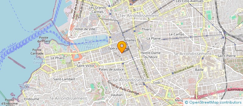 localisation de l'entreprise MADAME SAMANTA MARTINS LOPES  MARSEILLE 6EME