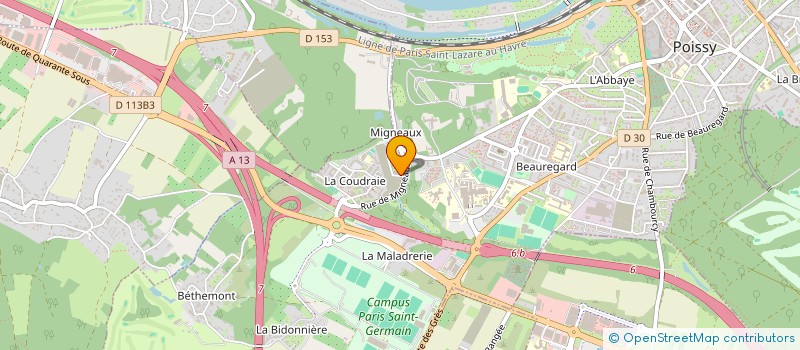 localisation de l'entreprise MADAME SAMANTA PROST VAZ GOMES à POISSY